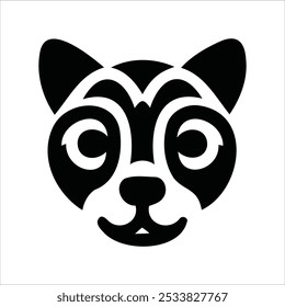 Logótipo do rosto do animal. Coleção de logotipos de animais. Isolado em um fundo branco.