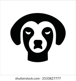 Logótipo do rosto do animal. Coleção de logotipos de animais. Isolado em um fundo branco.