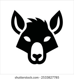 Logótipo do rosto do animal. Coleção de logotipos de animais. Isolado em um fundo branco.