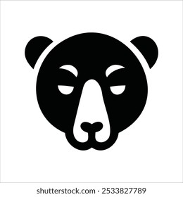 Logótipo do rosto do animal. Coleção de logotipos de animais. Isolado em um fundo branco.