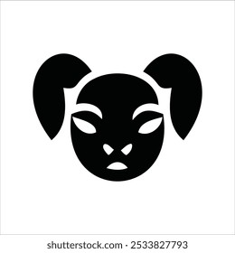 Animal face logo. Animal logo collection. Isolated on a white background.