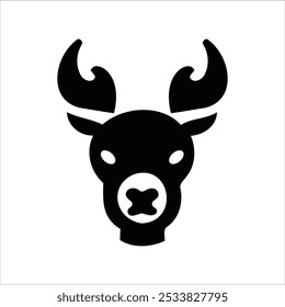 Logótipo do rosto do animal. Coleção de logotipos de animais. Isolado em um fundo branco.