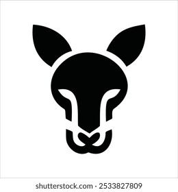 Logótipo do rosto do animal. Coleção de logotipos de animais. Isolado em um fundo branco.