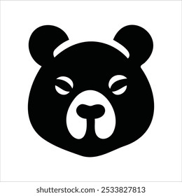 Logótipo do rosto do animal. Coleção de logotipos de animais. Isolado em um fundo branco.