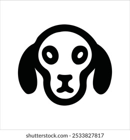 Logótipo do rosto do animal. Coleção de logotipos de animais. Isolado em um fundo branco.