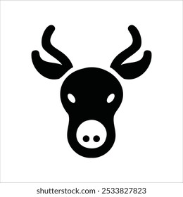 Logótipo do rosto do animal. Coleção de logotipos de animais. Isolado em um fundo branco.