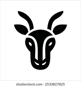 Logótipo do rosto do animal. Coleção de logotipos de animais. Isolado em um fundo branco.