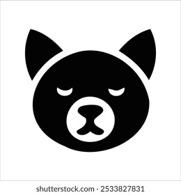 Logótipo do rosto do animal. Coleção de logotipos de animais. Isolado em um fundo branco.