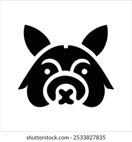 Logótipo do rosto do animal. Coleção de logotipos de animais. Isolado em um fundo branco.