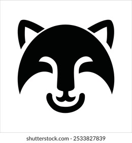 Logótipo do rosto do animal. Coleção de logotipos de animais. Isolado em um fundo branco.