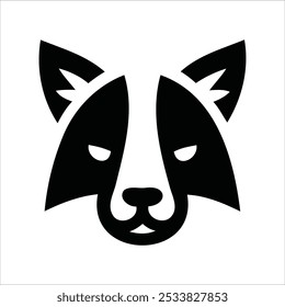 Logótipo do rosto do animal. Coleção de logotipos de animais. Isolado em um fundo branco.