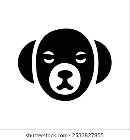 Logótipo do rosto do animal. Coleção de logotipos de animais. Isolado em um fundo branco.