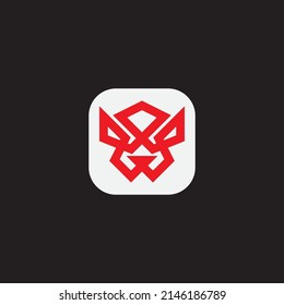 Animal face logo. Tiger face logo design.