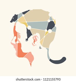 353 Squirrel polygons illustration Images, Stock Photos & Vectors ...