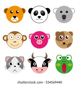 Animal Face Set