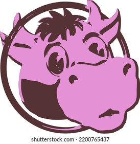 Animal Face Very Cute With Vector Format