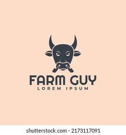 Animal Farm Guy Creative logo Template
