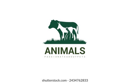 animal farm logo icon and template illustration.
