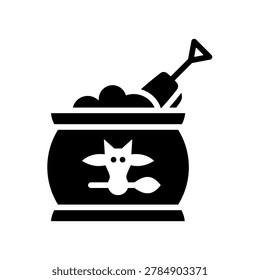 Animal Feed Icon - Solid Black Glyph Icons For Agriculture and Business
