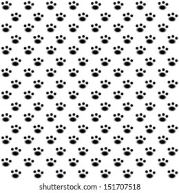 animal feet pattern seamless. vector illustration