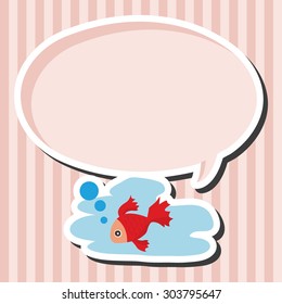 animal fish cartoon theme elements