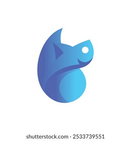Animal Fish with Drop water modern creative logo design template, suitable for your brand, company, and etc
