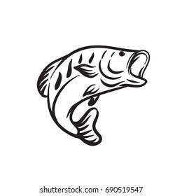 animal fish outline vector