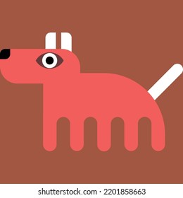Animal flat icon vector illustration

