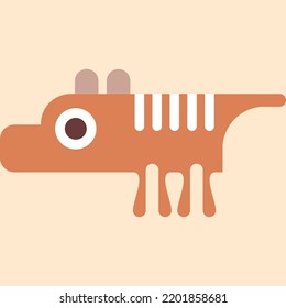 Animal flat icon vector illustration
