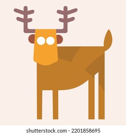 Animal flat icon vector illustration
