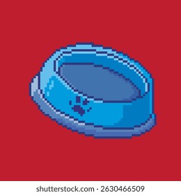 animal food place pixel art, vector illustration on isolated background.