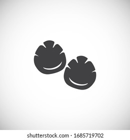 Animal foot print icon on background for graphic and web design. Creative illustration concept symbol for web or mobile app.