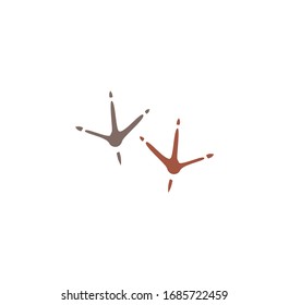 Animal foot print icon on background for graphic and web design. Creative illustration concept symbol for web or mobile app.