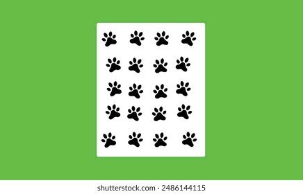 Animal foot print seamless  vector design for use.