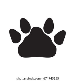 animal foot print.hippopotamus