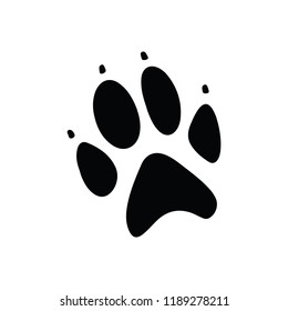 animal foot step icon