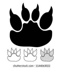 Animal footprint Icon Vector