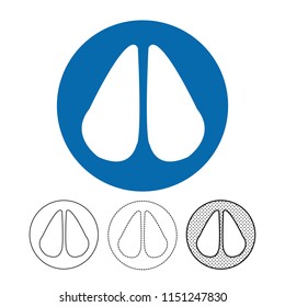 Animal footprint Icon Vector