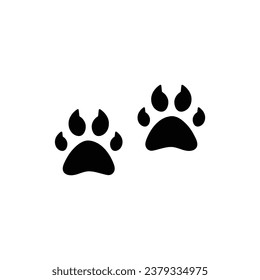 Animal footprint Icon. vector background design.