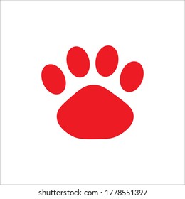 Animal footprint icon vector design template