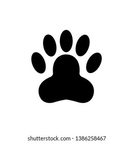 animal footprint illustration icon logo template