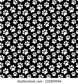 Animal footprint seamless pattern.