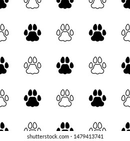 Animal footprint seamless pattern. Background. Abstract geometric shape texture. Design template for wallpapers, wrapping, textile. Vector Illustration