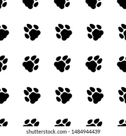 Animal footprint seamless pattern. Background. Abstract geometric shape texture. Design template for wallpapers, wrapping, textile. Vector Illustration
