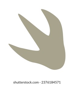 Animal Footprint Silhouette Vector Illustration