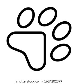 animal footprint trace icon vector
