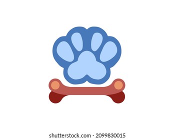 Animal Footprints and Bones Logo Design