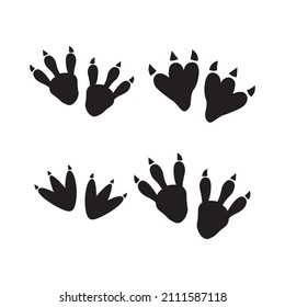 Animal footprints sign icon. Vector illustration eps 10.