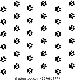 animal footprints vector illustration set