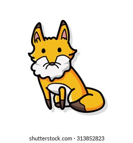 animal fox doodle
